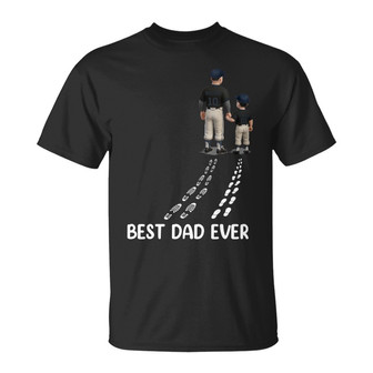 Baseball We Caught The Best Dad Ever Custom T-Shirt - Thegiftio UK
