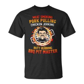 BBQ Pit Master Personalized T-Shirt - Gift for Grill Masters - Thegiftio UK