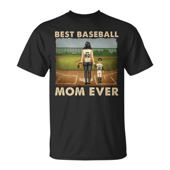 Best Baseball Mom Ever Personalized T-Shirt - Mother's Gift - Thegiftio UK
