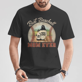 Best Baseball Softball Mom Ever Custom T-Shirt - Gift - Thegiftio UK