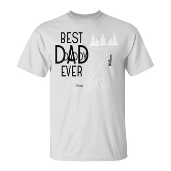 Best Dad Ever Personalized T-Shirt - Birthday Gift - Thegiftio UK