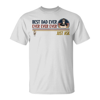 Best Dad Ever Personalized T-Shirt - Gift for Father - Thegiftio UK