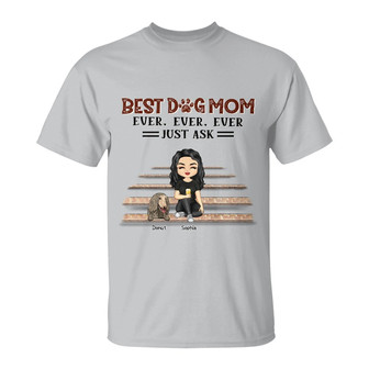 Best Dog Cat Mom Dad Ever Personalized T-Shirt - Thegiftio UK