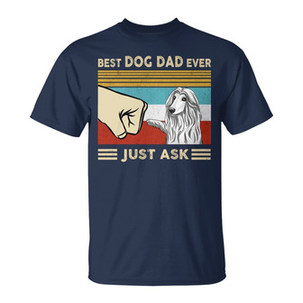 Best Dog Dad Dog Paw Human Hand Custom T-Shirt - For Dad - Thegiftio UK