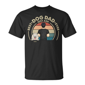 Best Dog Dad Ever Personalized T-Shirt - Gift for Dog Dads - Thegiftio UK