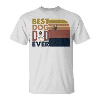 Best Dog Dad Ever Personalized T-Shirt - Gift for Dog Lover - Thegiftio UK