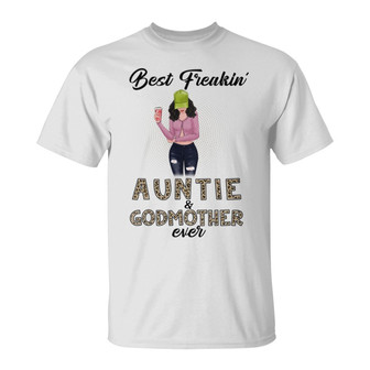 Best Freakin Auntie & Godmother Personalized T-Shirt - Gift - Thegiftio UK
