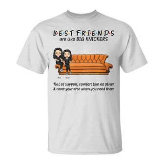 Best Friends Funny And Emotional Words Custom T-Shirt - Gift - Thegiftio UK