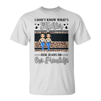 Best Friends What's Tighter Personalized T-Shirt - BFF Gift - Thegiftio UK