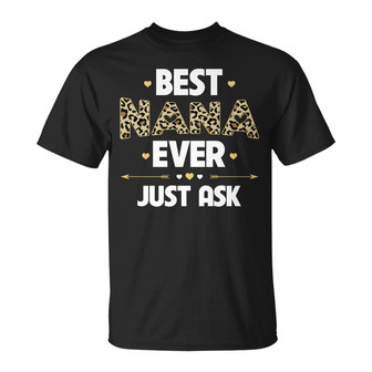 Best Nana Ever Leopard Custom T-Shirt - Gift for Grandma - Thegiftio UK