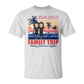 Bestie Family Girl Trip Custom T-Shirt - Birthday Gift - Thegiftio UK