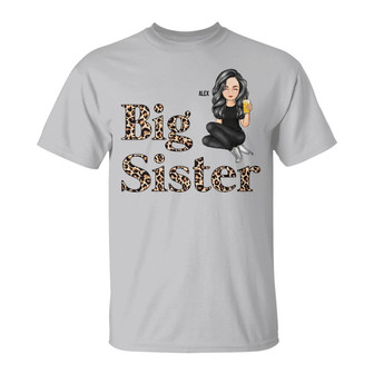 Big Sister Little Sister Personalized T-Shirt - Sister Gift - Thegiftio UK