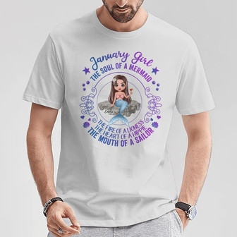 Birthday Gift Mermaid Doll Custom T-Shirt - Gift for Kids - Thegiftio UK