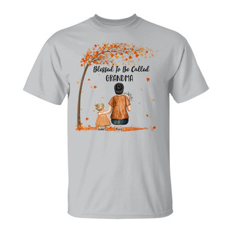 Blessed To Be Called Grandma Custom T-Shirt - Grandma Gift - Thegiftio UK