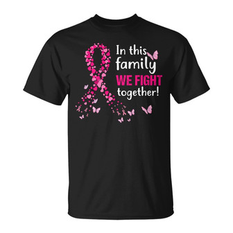 Breast Cancer We Fight Together Personalized T-Shirt - Gift - Thegiftio UK