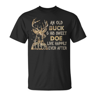 Buck And Doe Live Happily Ever After Custom T-Shirt - Gift - Thegiftio UK