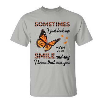 Butterfly Sometimes I Just Look Up Custom T-Shirt - Thegiftio UK