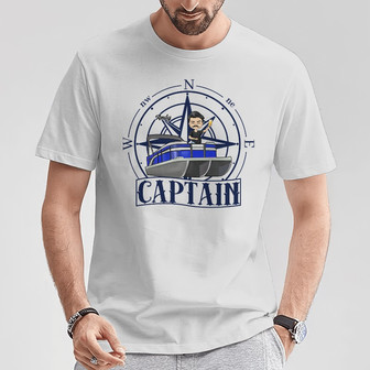 Captain First Mate Personalized T-Shirt - Gift for Couples - Thegiftio UK