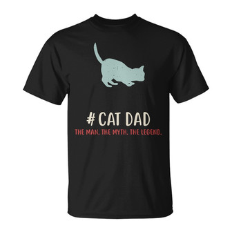 Cat Dad The Legend Custom T-Shirt - Gift for Cat Dads - Thegiftio UK