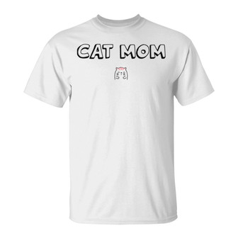 Cat Mom Cute Personalized T-Shirt - Gift for Cat Lovers - Thegiftio UK