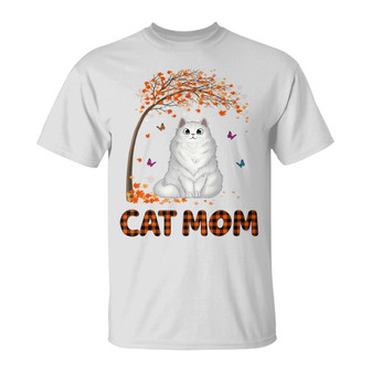 Cat Mom Green Checkered Custom T-Shirt - Gift for Cat Lovers - Thegiftio UK