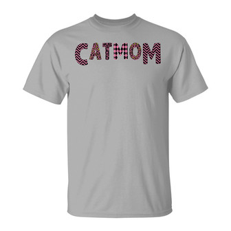 Cat Mom Slogan Pattern Custom T-Shirt - Gift for Cat Moms - Thegiftio UK