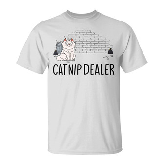 Catnip Dealer Personalized T-Shirt - Gift for Cat Lovers - Thegiftio UK