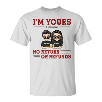 Chibi Couple I'm Yours Custom T-Shirt - Gift for Couples - Thegiftio UK