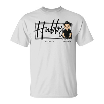 Chibi Couple Wifey Hubby Custom T-Shirt - Gift for Couples - Thegiftio UK
