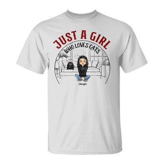 Chibi Girl Best Cat Mom Ever Custom T-Shirt - Gift for Cats - Thegiftio UK