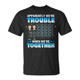 Chibi Girl Bestie Trouble Custom T-Shirt - Gift for Bestie - Thegiftio UK