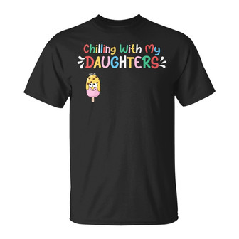 Chilling With My Grandkids Custom T-Shirt - Gift for Grandpa - Thegiftio UK