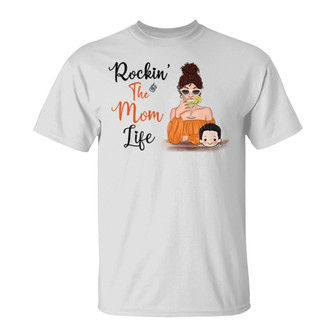 Cocktail Girl Rockin Mom Life Custom T-Shirt - Gift for Mom - Thegiftio UK