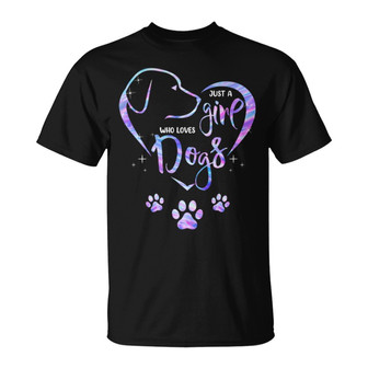 Colorful Dog Lovers Heart Paw Custom T-Shirt - Thegiftio UK