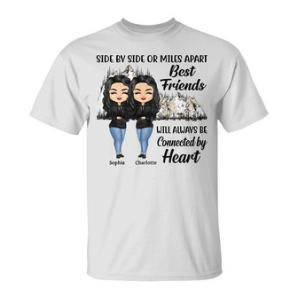 Connected By Heart Personalized Hoodie - Gift for Besties - Thegiftio UK