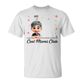 Cool Moms Club Personalized T-Shirt - Gift for Mom - Thegiftio UK