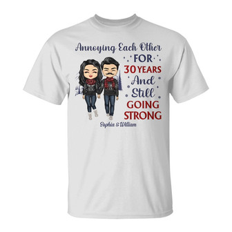 Couple Annoying Each Other For Year Custom Hoodie - Thegiftio UK
