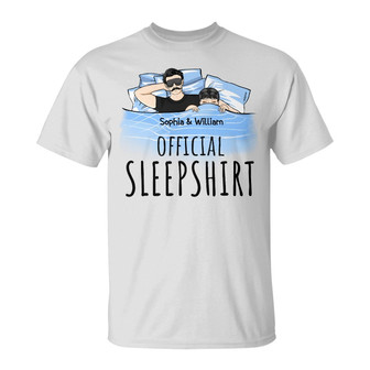 Couple In Bed Personalized T-Shirt - Gift for Couples - Thegiftio UK
