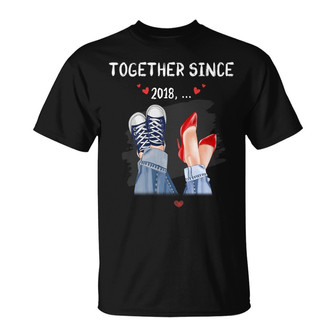 Couple Together Since Couple Legs Custom T-Shirt - Gift - Thegiftio UK