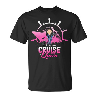 Cruising Queen Personalized T-Shirt - Gift for Travelers - Thegiftio UK