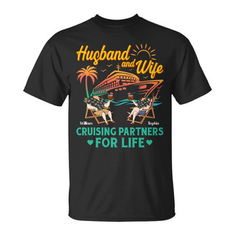 Custom Photo Cruising Partners T-Shirt - Gift for Couples - Thegiftio UK