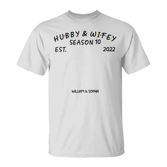 Custom Photo Hubby And Wifey Seasons T-Shirt - Birthday Gift - Thegiftio UK