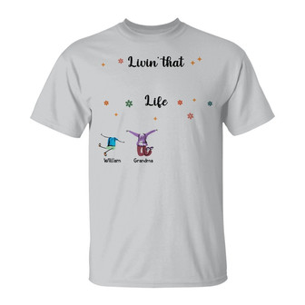 Custom Photo Living That Grandma Life T-Shirt - Grandma Gift - Thegiftio UK