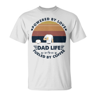Custom Photo Powered By Love Personalized T-Shirt - For Dad - Thegiftio UK