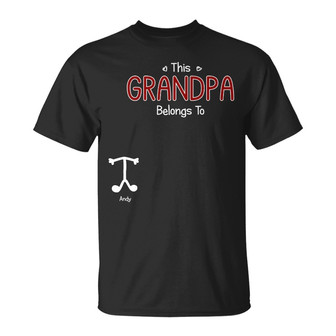 Custom Photo This Dad Belongs To Kids T-Shirt - Gift - Thegiftio UK