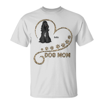 Cute Sitting Dog In Heart Custom T-Shirt - Gift for Dog Mom - Thegiftio UK