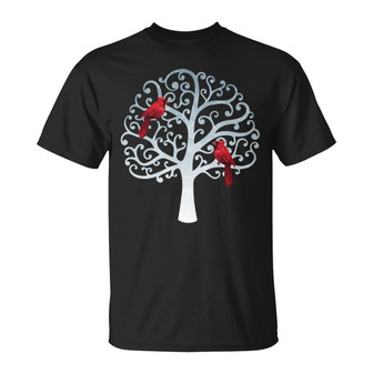 Dad And Mom Cardinals Personalized T-Shirt - Memorial Gift - Thegiftio UK