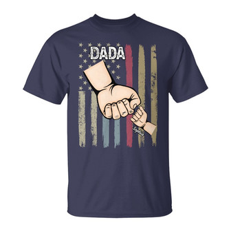 Dad Grandpa And Kids Personalized T-Shirt - Birthday Gift - Thegiftio UK