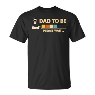 Dad Grandpa Uncle To Be Please Wait Custom T-Shirt - Gift - Thegiftio UK