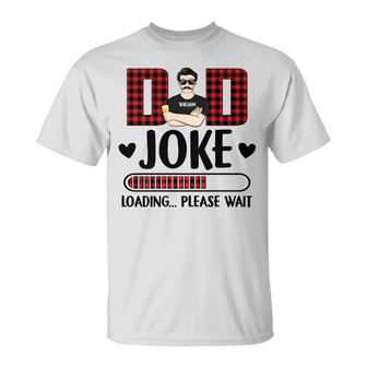 Dad Jokes Loading Personalized T-Shirt - Gift for Father - Thegiftio UK